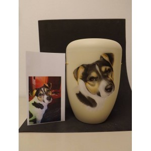 Hand Painted Biodegradable Cremation Ashes Funeral Urn / Casket - Personalised / Design Your Own